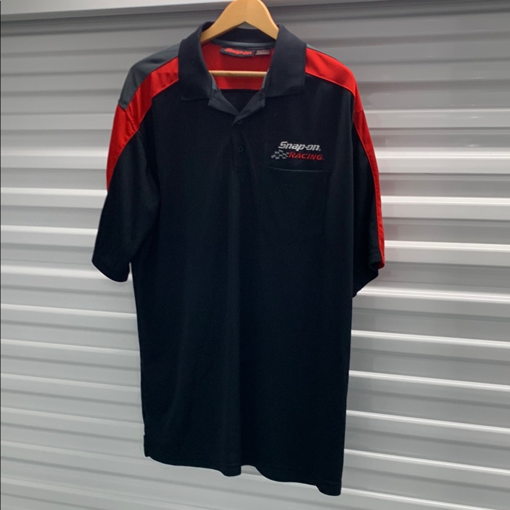 Black and Red Polo Shirt Professional Uniform Style